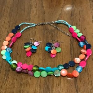 JC Penny’s Multi Colored Stone Necklace Set.